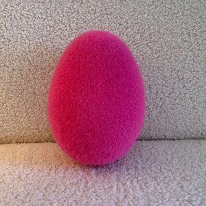 Hot Pink 6" Flocked Egg